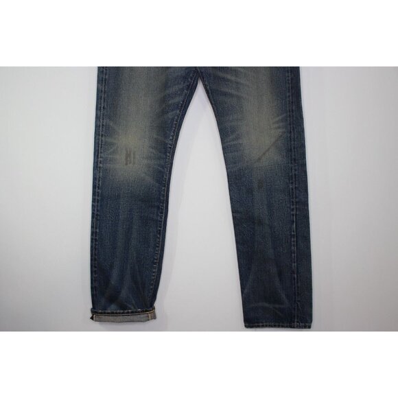 RRL Double RL Mens 36 x 34 Japanese Selvedge Distressed High Slim Jeans NEW K533 - Picture 3 of 13